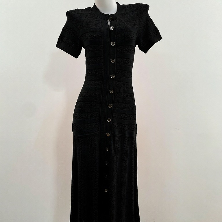 Layla Ribbed Knit Midi Dress