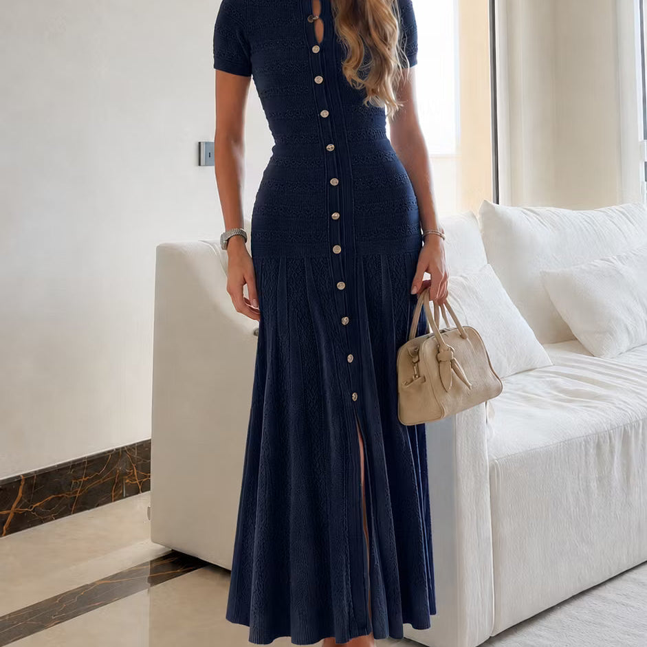 Layla Ribbed Knit Midi Dress