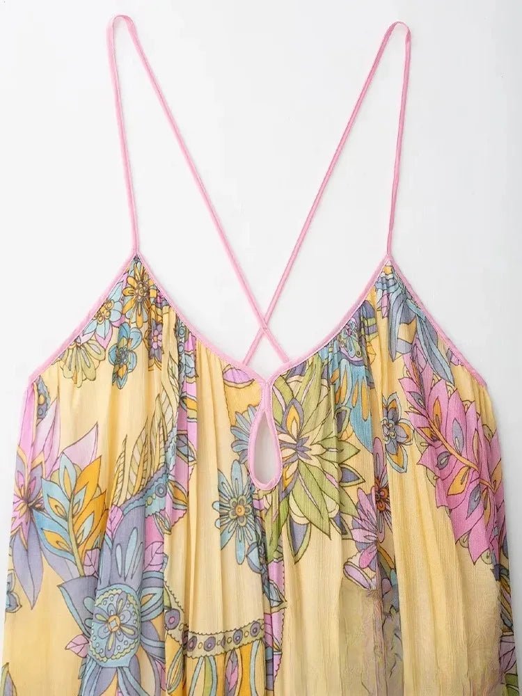Jesse Floral Chiffon Cami Dress