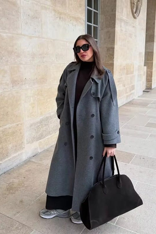 SOKYND Amelia Autumn Winter Coat Coats & JacketsGreyM