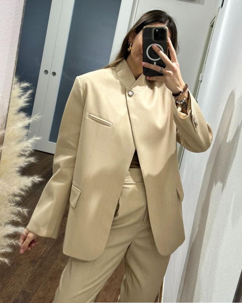 SOKYND Annie Vintage Asymmetric Blazer JacketSOKYND-119575-BUR-XS-00663BurgundyXS
