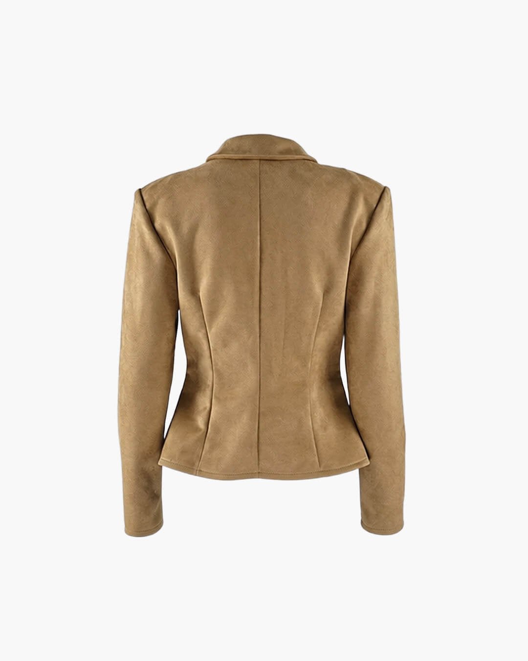 SOKYND Belle Faux Suede Jacket in Beige