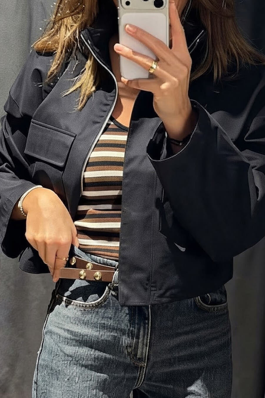 SOKYND Bridget Slouchy Cropped Jacket JacketSOKYND-313879-BLA-XS-53111BlackXS
