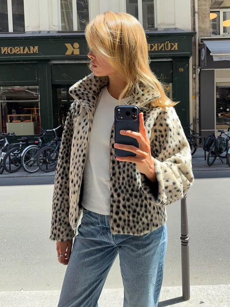SOKYND Daniela Leopard Faux Fur Jacket & Mini Skirt Set JacketSOKYND-981463-JAC-S-71287JacketS