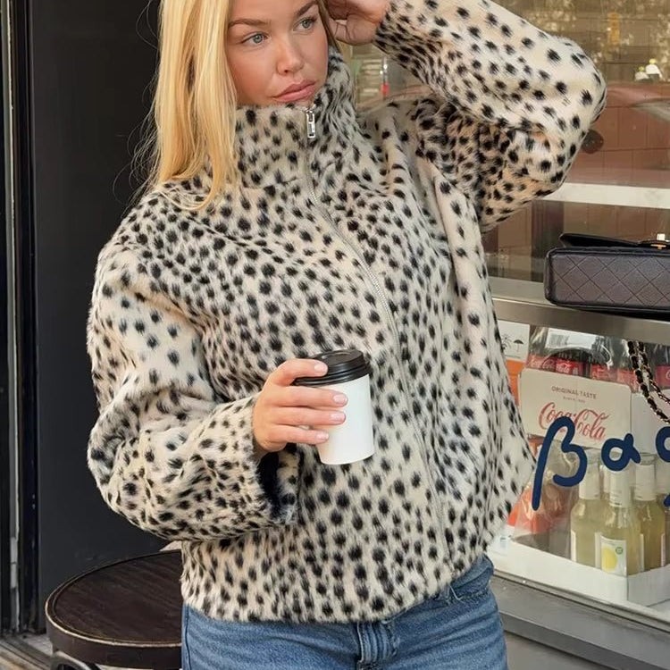 SOKYND Daniela Leopard Faux Fur Jacket & Mini Skirt Set JacketSOKYND-981463-JAC-S-71287JacketS