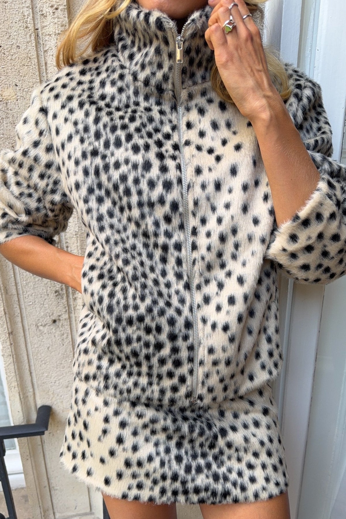 SOKYND Daniela Leopard Faux Fur Jacket & Mini Skirt Set JacketSOKYND-981463-SET-M-05751Set (Jacket + Skirt)M
