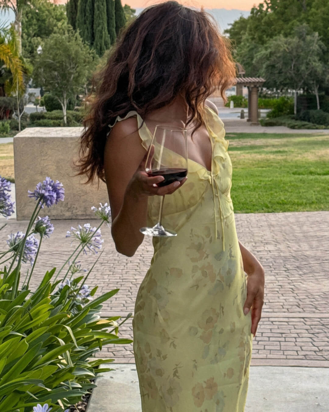 SOKYND Diana Floral Print Plunge Maxi Dress Dresses1005008832364106-;rf1773325641332446061YellowS