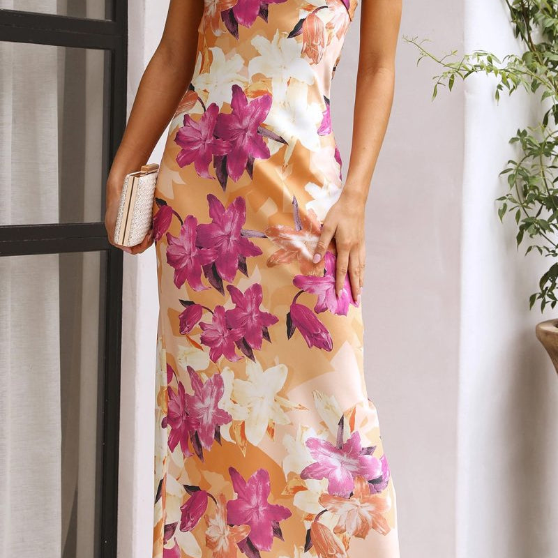 SOKYND Elana Floral Strapless Maxi Dress DressSOKYND-538839-PIN-S-32503PinkS