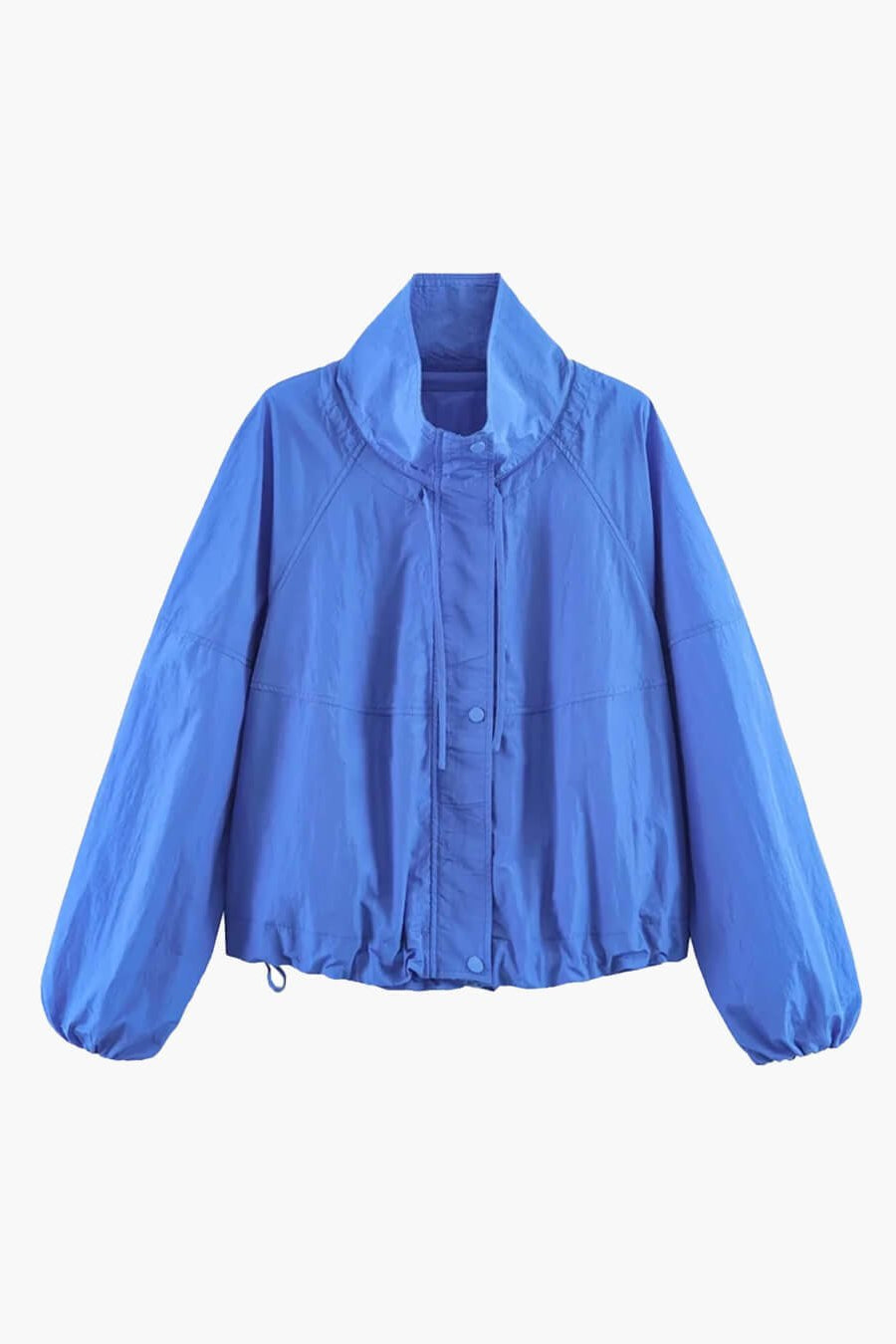 SOKYND Helen Stand Collar Windbreaker Jacket JacketSOKYND-318295-BLU-XS-41463BlueXS