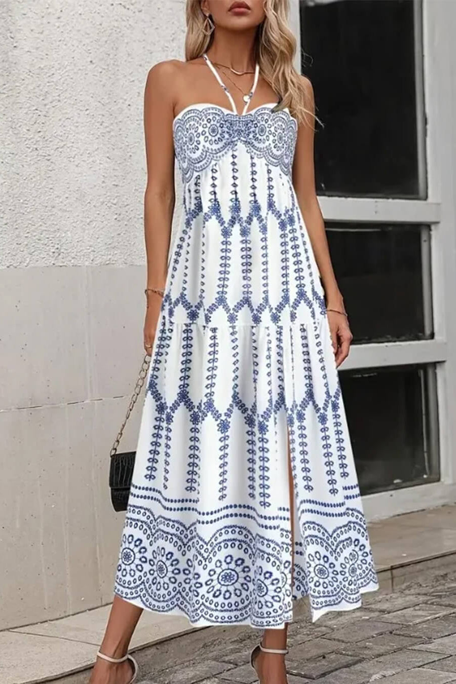 SOKYND Heloise Sleeveless Crop Midi Set Matching SetsM