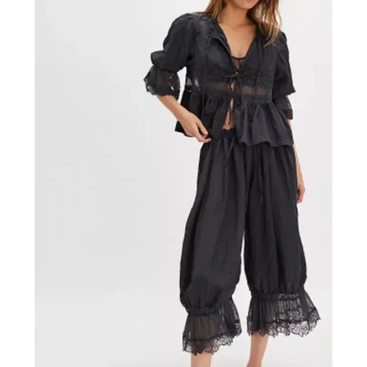 SOKYND Jasmine Lace Lantern Suit Matching SetsSOKYND-950999-BLA-S-43927BlackS