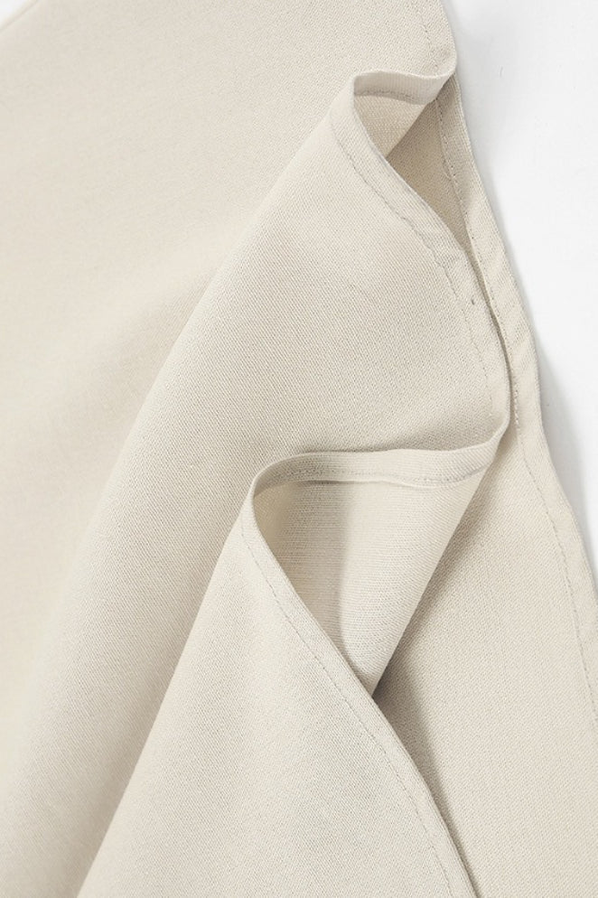 SOKYND Julia Linen-Cotton Loose Maxi Dress in Cream