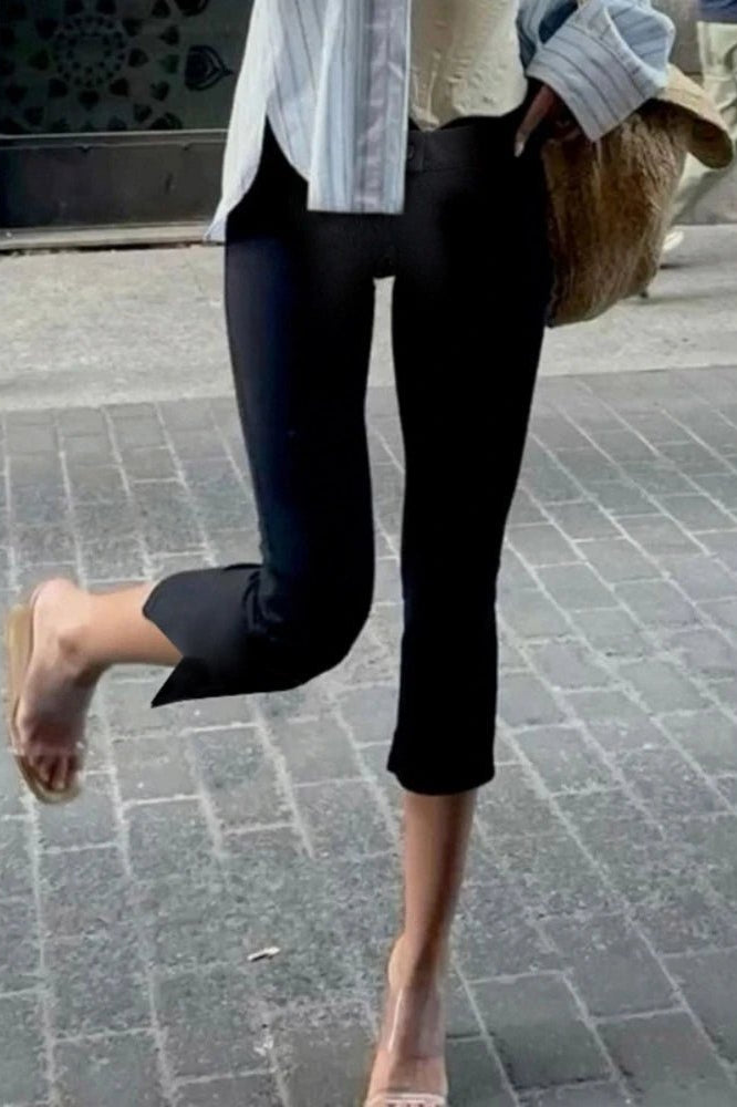 SOKYND Julie Black Capris Pants BottomsHL1774219786668146737L
