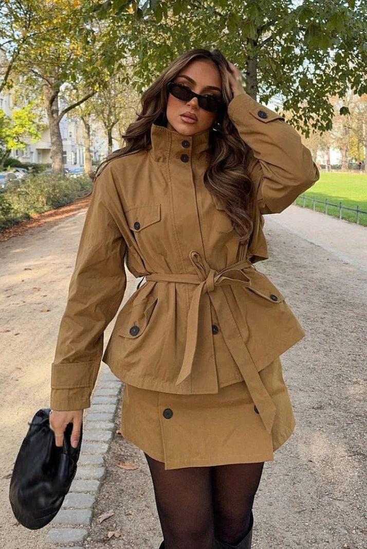 SOKYND Kate High Collar Belted Jacket Skort Set Matching SetsSOKYND-495831-JAC-XS-41271JacketXS