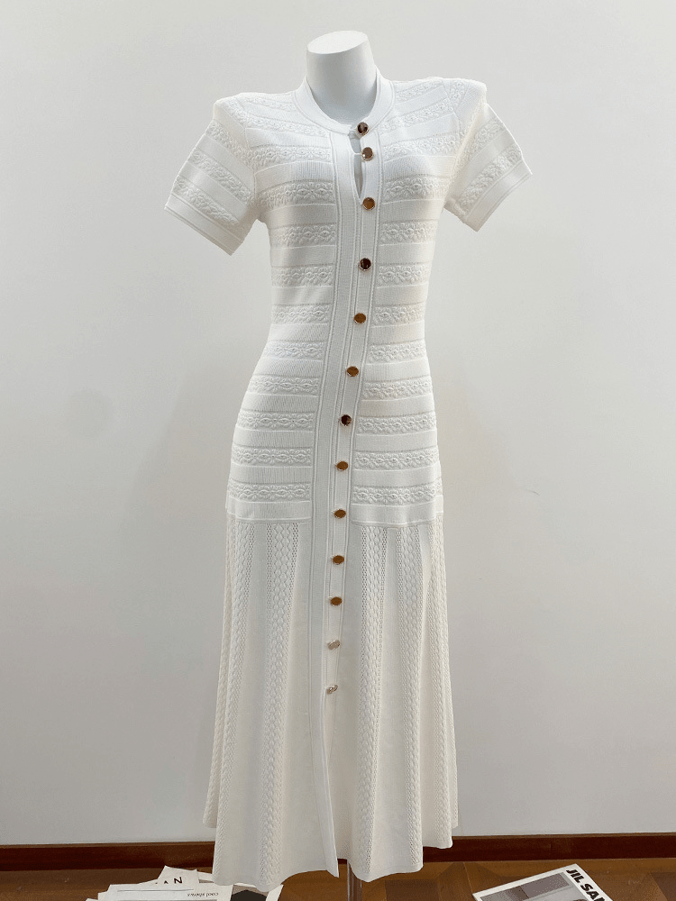 SOKYND Layla Ribbed Knit Midi Dress DressesSOKYND-409943-WHI-XS-81175WhiteXS