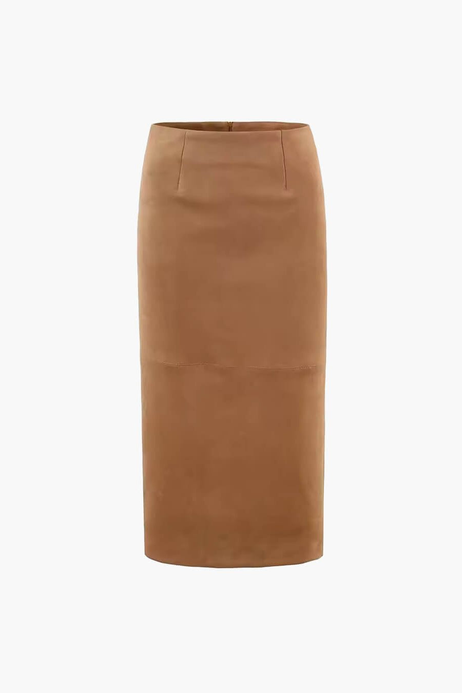 SOKYND Lisa High-Waist Faux Suede Midi Skirt SkirtSOKYND-092247-BEI-S-70327BeigeS