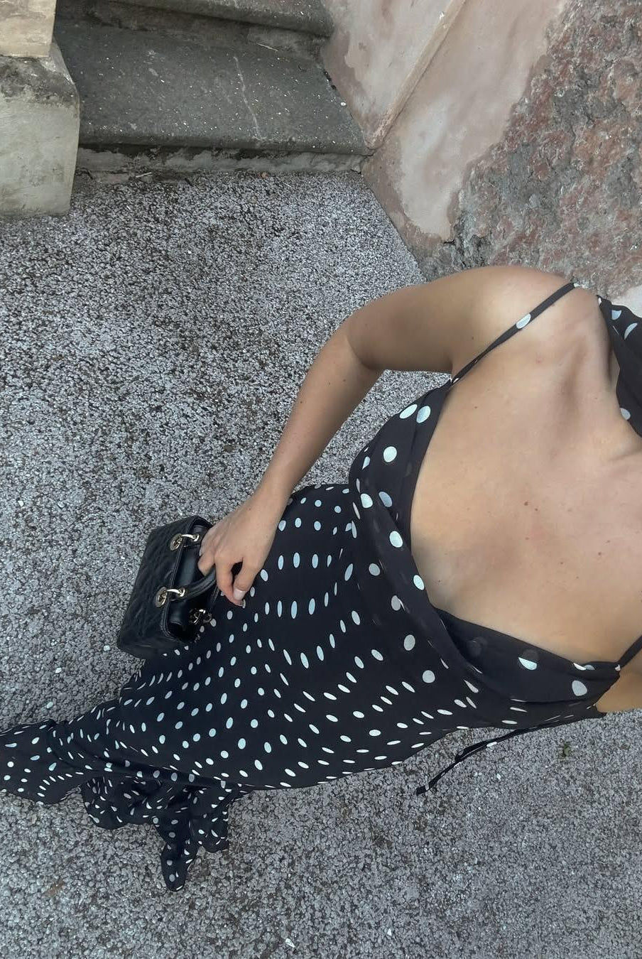 SOKYND Maica Polka Dot Maxi Dress DressL