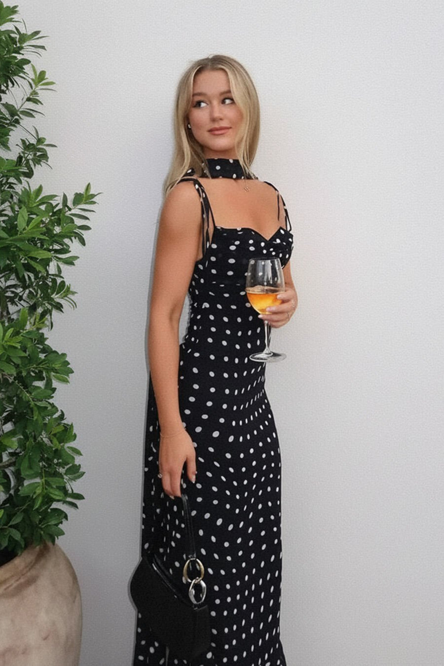 SOKYND Maica Polka Dot Maxi Dress DressXL