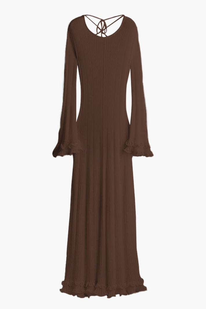 SOKYND Marei Maxi Dress DressBrownS