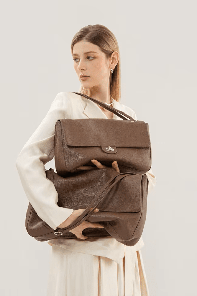 SOKYND Melissa Crossbody Shopper Bag BagSmall: 32x9x22cmBurgundy