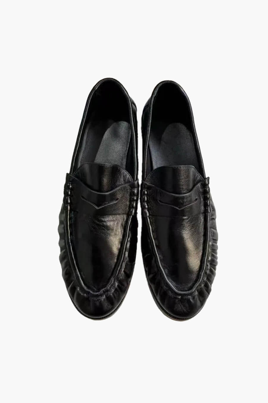 SOKYND Melissa Faux Leather Slip-On Loafers ShoesSOKYND-089367-BLA-35-02999Black35