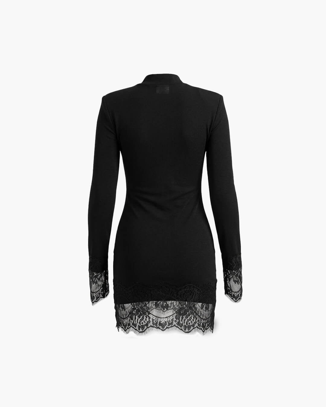SOKYND Mia High Neck Keyhole Lace Mini Dress DressSOKYND-661079-BLA-XL-57623BlackXL