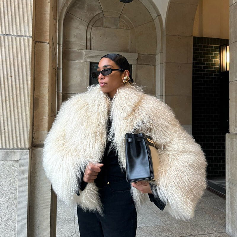 SOKYND Miranda Faux Fur Coat Coats & JacketseA1767356248757903673WhiteS