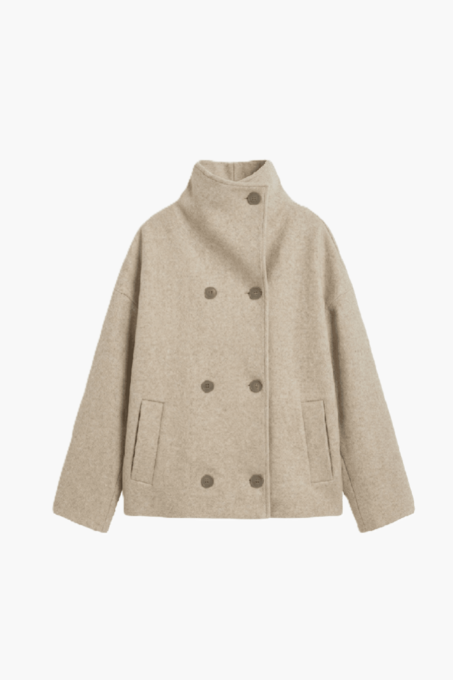 SOKYND Rikka Jacket with Stand Collar Coats & JacketsTa1767356248736672430BeigeXS