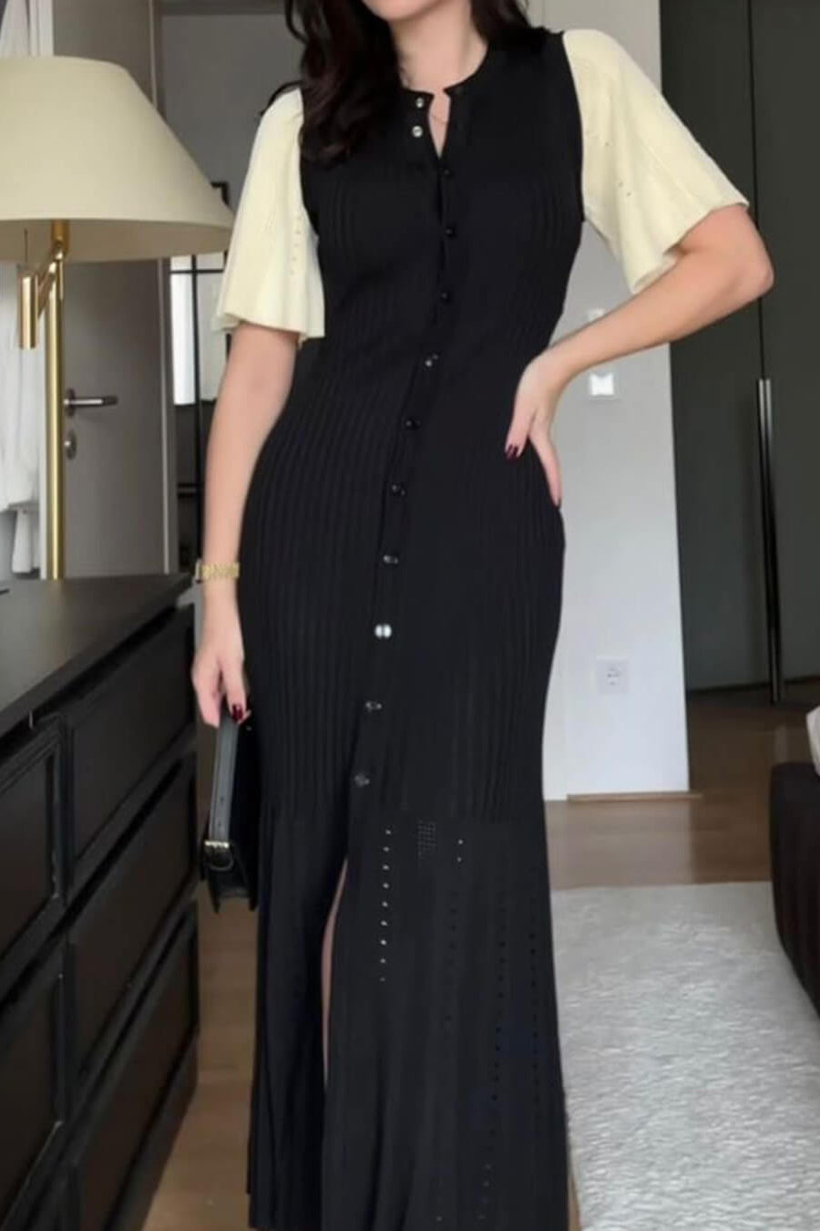 SOKYND Savannah Midi Dress DressesBlackS