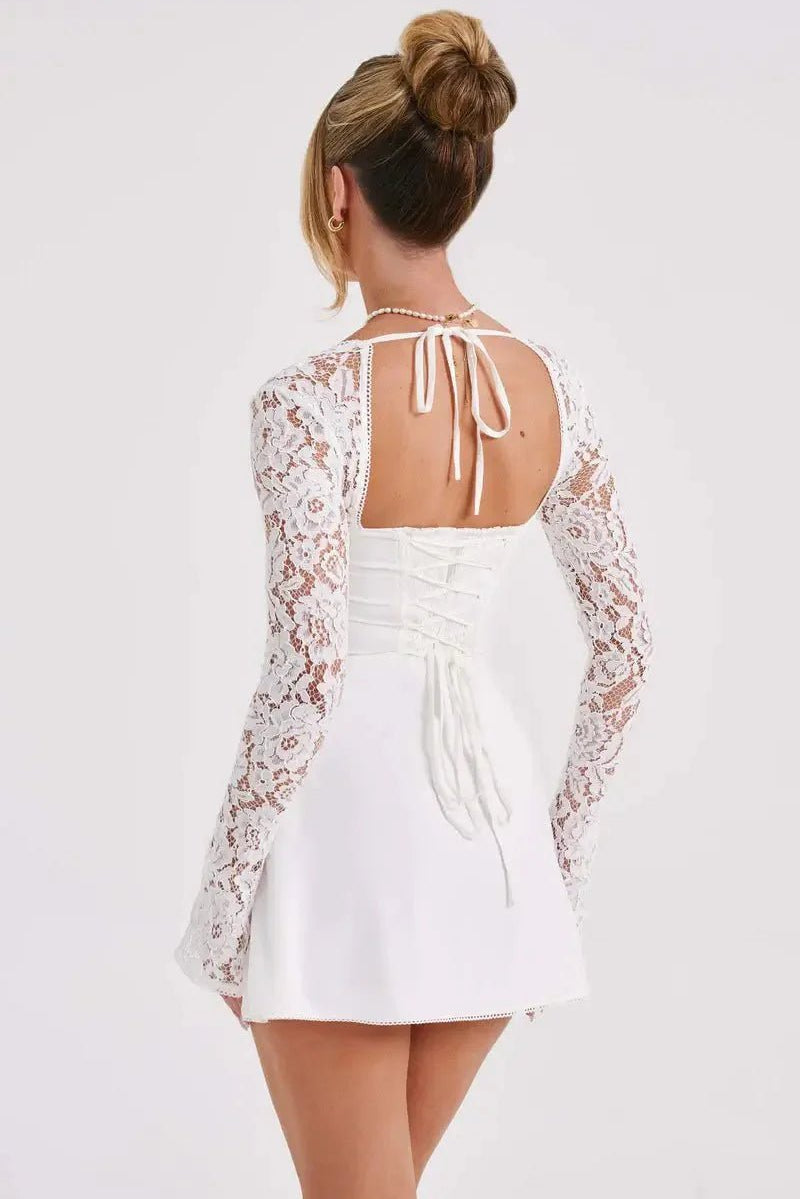 SOKYND Sylva Mini Dress with Lace Details DressSOKYND-479639-BLA-S-06103BlackS