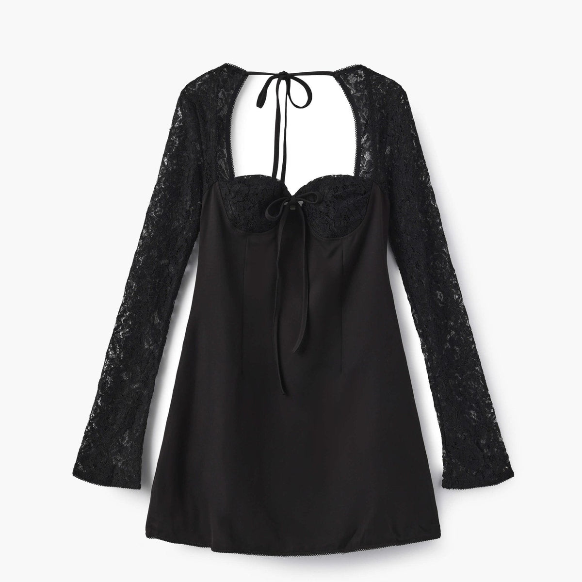 SOKYND Sylva Mini Dress with Lace Details DressBlackXS