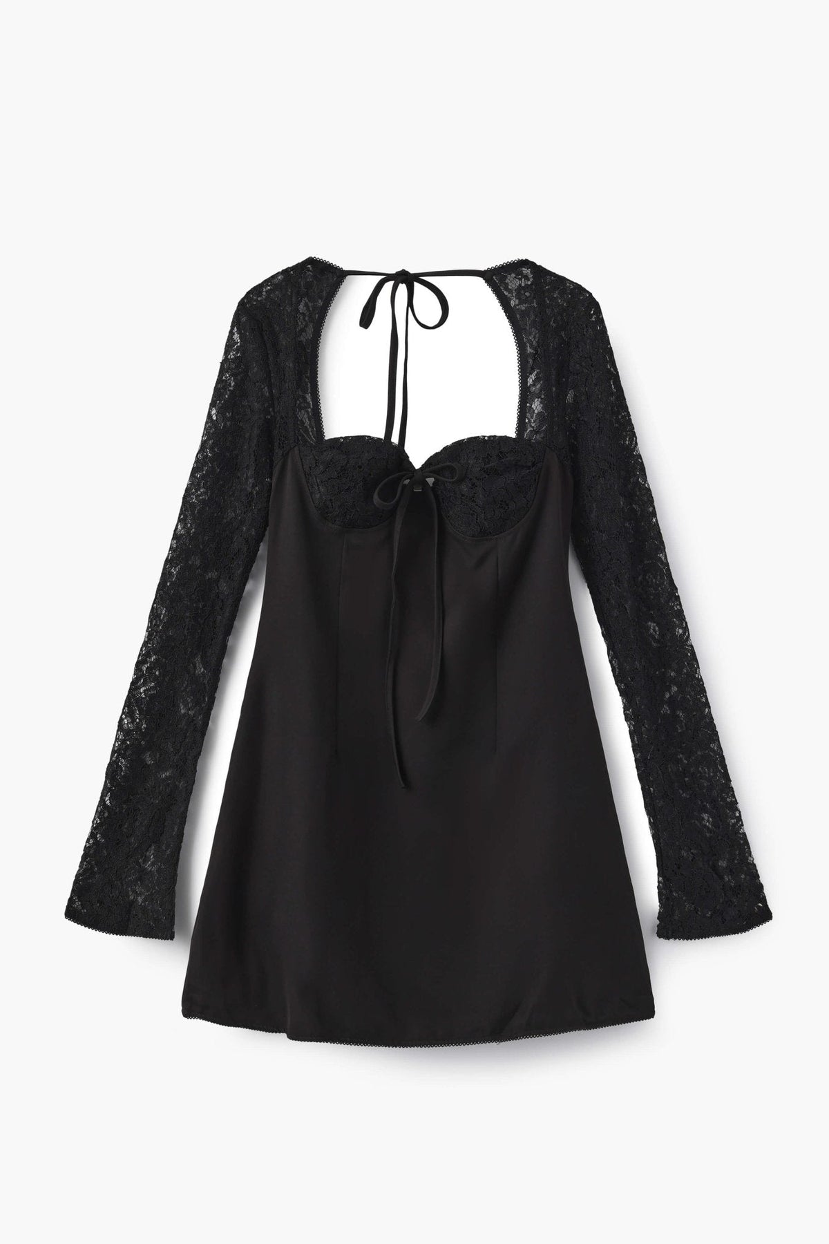 SOKYND Sylva Mini Dress with Lace Details DressBlackXS