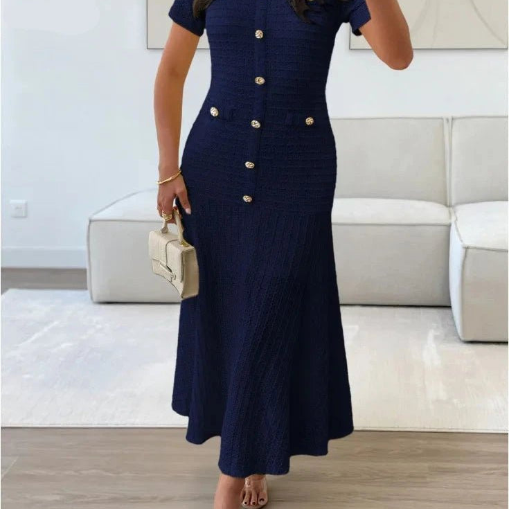 SOKYND Teresa Bodycon Flared Midi Dress DressSOKYND-522263-NAV-S-43223Navy BlueS