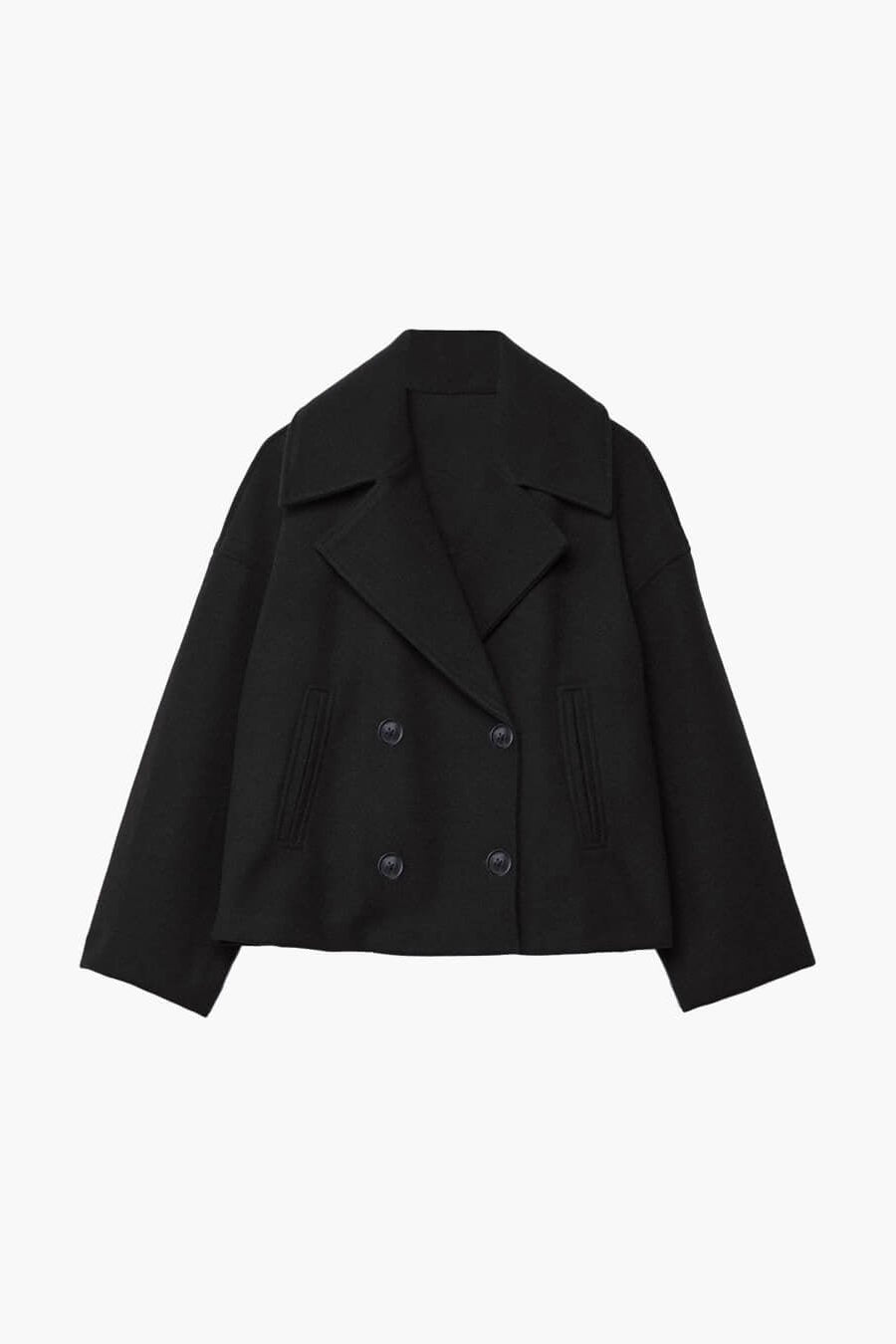 SOKYND Vannie Short Double - Breasted Coat Coats & JacketsWO1772777205893994428BeigeXS