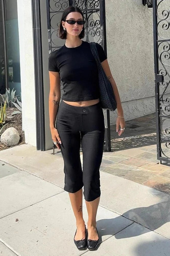 SOKYND Xanthe Black Capri Activewear Pants PantsSOKYND-098903-DEF-S-04855S
