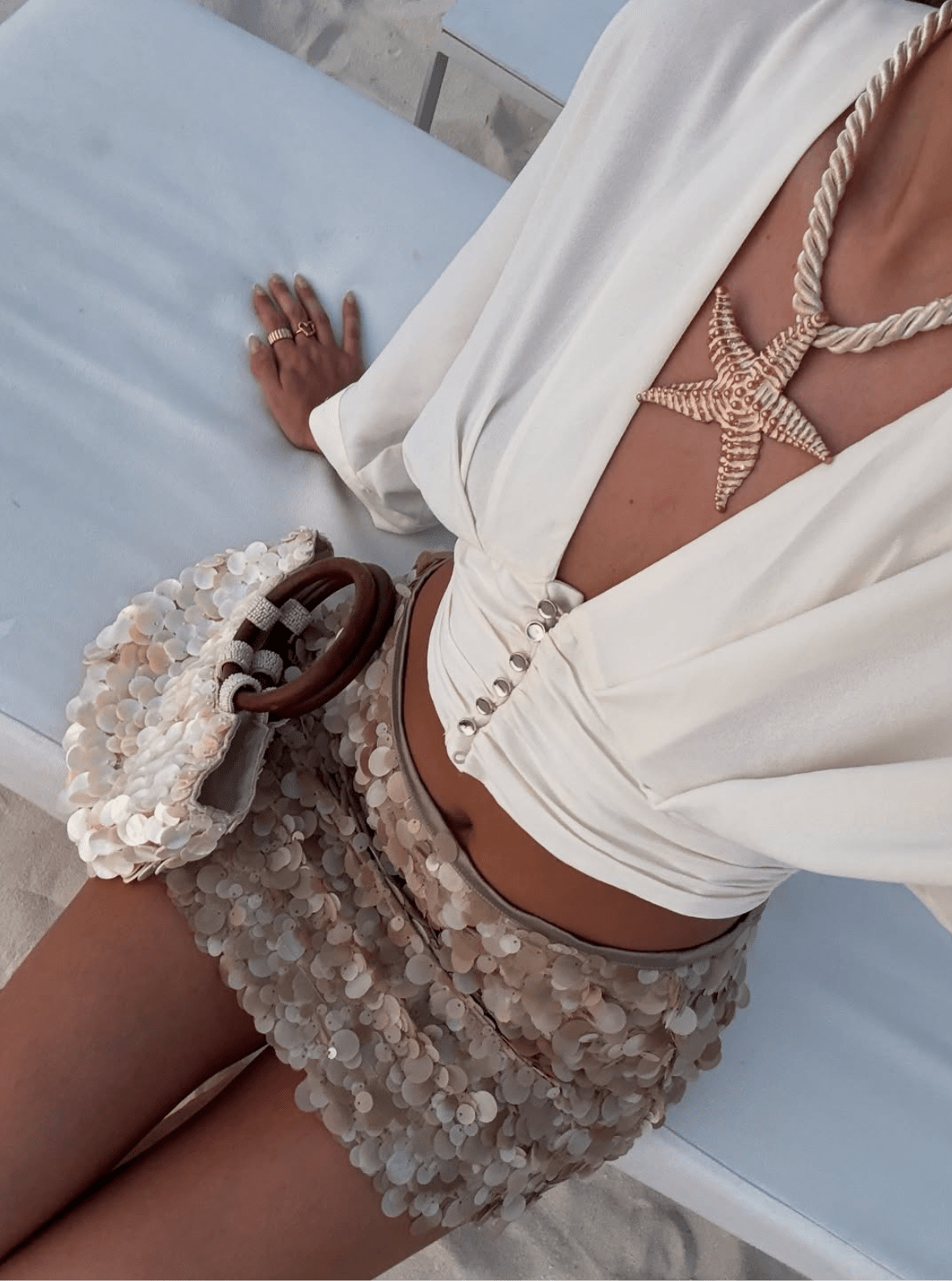 Dakota Sequin Beach Mini Skirt