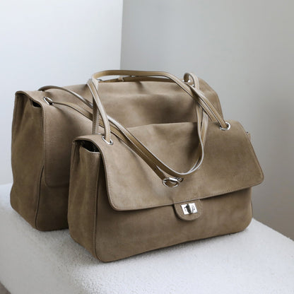 Olivia Frosted Leather Retro Tote Bag