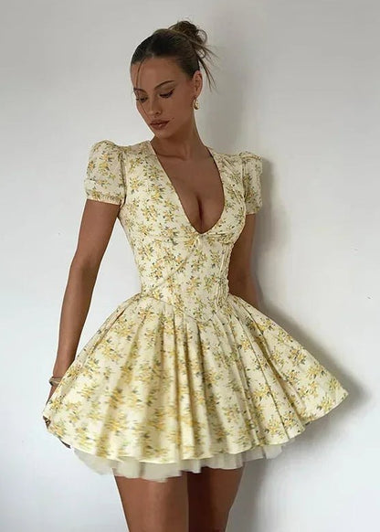 Anya V-Neck Mini Dress