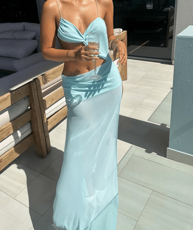 Sienna Twist Cut Out Maxi Dress