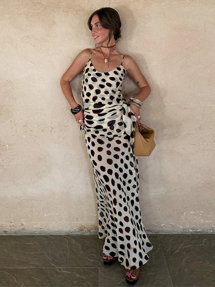 Sophia Printed Slip Dress