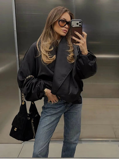 Claudia Oversized Bomber Jacket