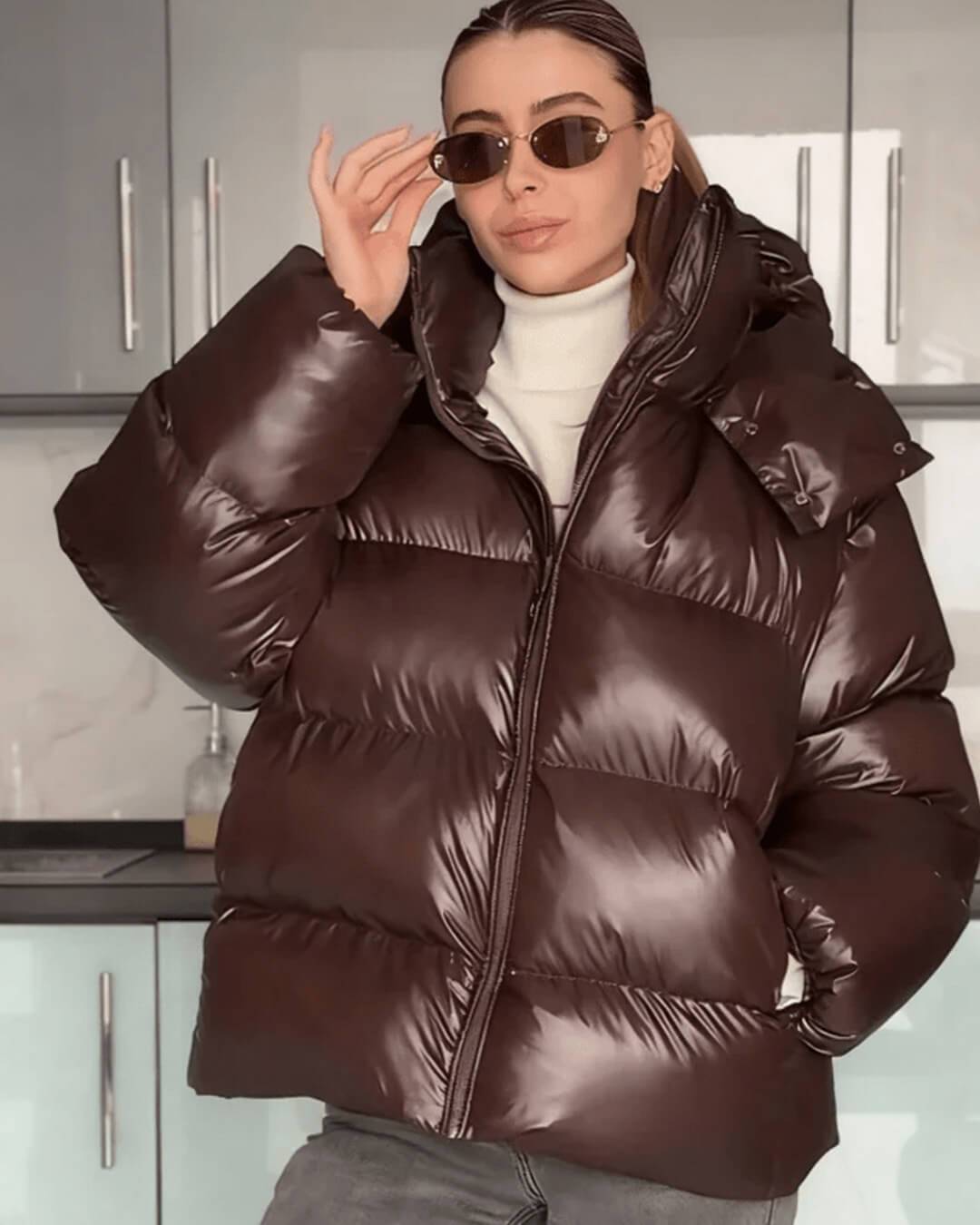 Chaqueta acolchada Davina con capucha
