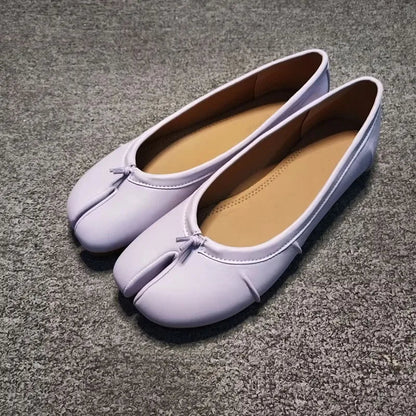 Kaira Split-Toe Leather Mules