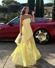 Ambre Asymmetric Sheer Maxi Dress
