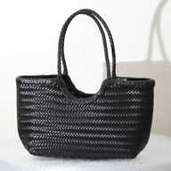 Aneta Woven Leather Tote Bag