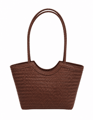 Anna Woven Faux Leather Bag