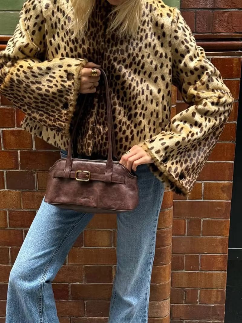 SOKYND Annie Leopard Faux Fur Jacket JacketSOKYND-519063-L-OS-71479L