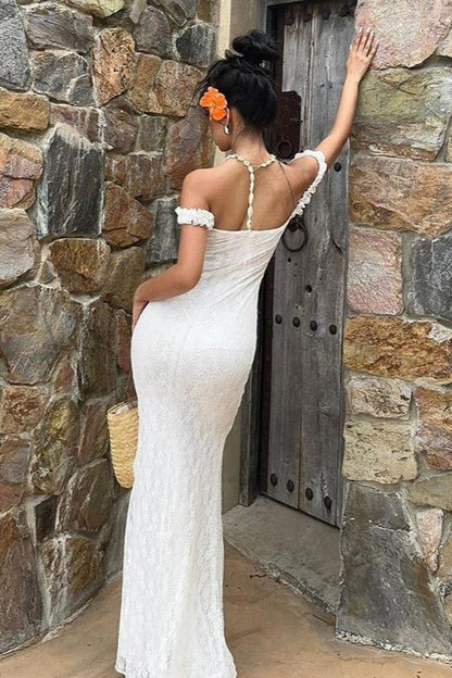 SOKYND Arabella Lace Spaghetti Strap Maxi Dress DressSOKYND-020567-WHI-S-63063WhiteS