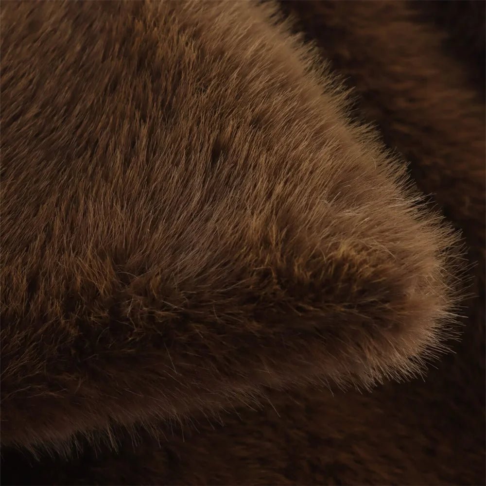 SOKYND Brittany Faux Fur Jacket Coats & JacketsSu1767356248756531430BrownM