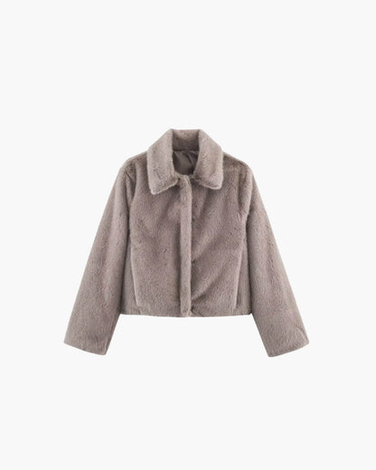 SOKYND Brittany Faux Fur Jacket Coats & JacketsCS1767356248757153550GrayS